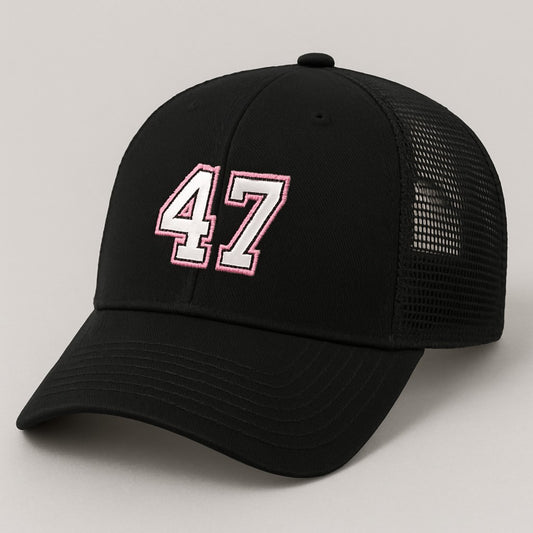 Seabright 47 BLACK Mesh Trucker Cap 2025 – FREE SHIPPING